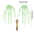 thumbnail image 2 of HHBEAUTY Halloween Decoration Outdoor Skeletons Hands,Realistic Life Size Plastic Skeleton Hand Arm,Scary Skeleton Arm Halloween Props for Outdoor Indoor Haunted House Graveyard Decor（2Hand,1Rope）, 2 of 6