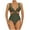 Green, variant on Elainilye Fashion Womens One Piece Swimsuit Tummy Control Bathing Suit Casual Bikini Sexy Swimsuit High Waisted Swimsuits,Green