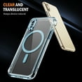 thumbnail image 2 of Decase Magnetic Case for iPhone XS/X,Compatible with Mag-safe,Military-Grade Protection,Slim Stylish Non-Yellowing Shockproof Case for iPhone XS/X,Clear Anti-Scratch Back Cover,Blue, 2 of 8
