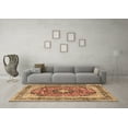 thumbnail image 3 of Ahgly Company Indoor Rectangle Medallion Brown Traditional Area Rugs, 6' x 9', 3 of 4