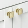 thumbnail image 3 of GlideRite 1-1/4 in. Square Decorative Cabinet Knob, Champagne Gold - 81091-CHPG, 1 Pack, 3 of 4