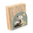 thumbnail image 2 of Table Napkin Holder, One Sizex1 Kitchen Napkin Holder Acrylic Napkin Holder Restaurant Napkin Holder White Cartoon Fox, 2 of 9