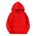 thumbnail image 3 of EANJE Girls Sweatshirt Kids 10-12 Years Graphic Pink Hoodie Love Like Jesus Hoodie Long Sleeve Jesus Loves You Casual Drawstring Pullover Cute Kids Clothes Red 7-8Y, 3 of 6