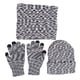 thumbnail image 4 of Conjunto de gorro guantes y bufanda Jadeshay de invierno color gris, 4 of 14