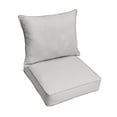 thumbnail image 2 of Sunbrella Sorra Home Outdoor Corded Deep Seating Pillow and Cushion Set 30 in W x 27 in D x 5 in H - Cast Pumice Up, 2 of 5