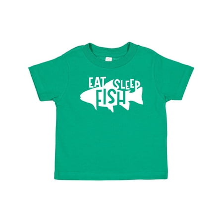 

Inktastic Eat Sleep Fish Silhouette Gift Baby Boy or Baby Girl T-Shirt