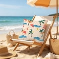 thumbnail image 6 of 17.7 Inch Summer Waterproof Outdoor Pillow Cover, Decorative Patio Seat Cushion Case, UV Resistant Throw Pillowcase for Courtyard, Balcony, Garden, Porch & Outdoor Furniture Decor, E, 6 of 7