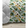 thumbnail image 3 of Banana Leaf Down Alternative Comforter, Caribbean Exotic Tree Foliage Vintage Look in Greeny Shades, Microfiber Quilt for All Season, 5 Sizes, Pale Green Dark Green, by Ambesonne, 3 of 3