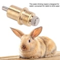 thumbnail image 4 of Fosa 20Pcs Long Type Rabbit Drinker Nipple Waterer Drinking Water Tool Cage Accessories, Rabbit Water Drinker, 4 of 8
