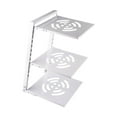 thumbnail image 4 of Organizador de ollas y sartenes Estante para ollas y sartenes Estante de cocina versátil y resistente Espacio de almacenamiento 3 niveles blanco, 4 of 9