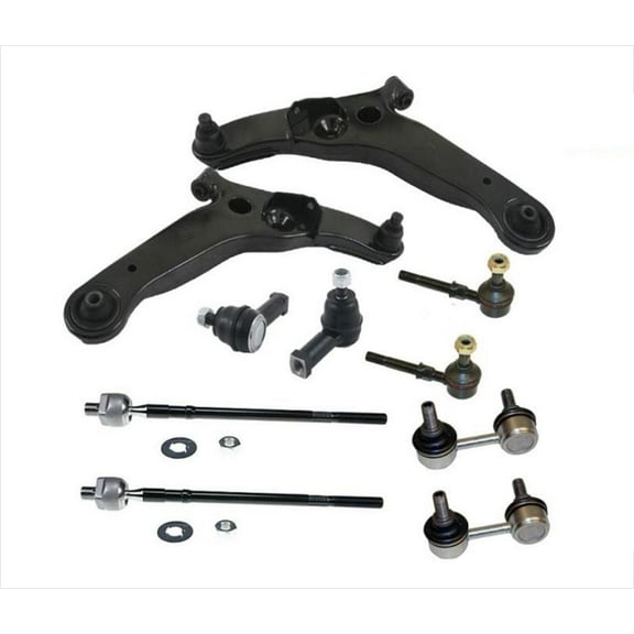 Fits 03-06 Mitsubishi Outlander Inner Outer Control Arms Tie Rods Sway Bar Links