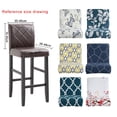 thumbnail image 3 of Rongfmy Modern Printing Soft Low Back Chair Cover Removable Counter Height Chairs Covers Butterfly, 3 of 9