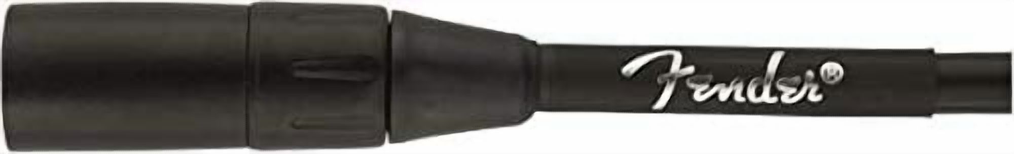 Genuine Fender Professional Series Microphone Cable, 15', Black - 15 Feet Long