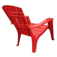 thumbnail image 6 of Leigh Country Outdoor Adirondack Chair with Star, Phone, Cup Holder, 250 lbs,  Red, Resin, 6 of 6
