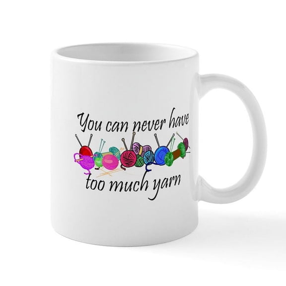 CafePress - Yarn Mug - 11 oz Ceramic Mug - Novelty Coffee Tea Cup