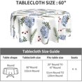 thumbnail image 4 of Merry Christmas Tablecloth Xmas Round Tablecloth 60 Inch Holiday Washable Table Cloth Cover for Farmhouse Outdoor Picnic Home Kitchen Party Decor, 4 of 6