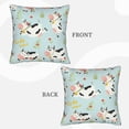 thumbnail image 3 of Bingfone Cute Cows Linen Throw Pillow Covers Cushion Case Pocket Button Vintage Farmhouse Pillowcase for Sofa Couch Bed 16"x16", 3 of 9