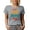 Heather Grey, variant on Best Cat Mom Ever with Paws and a Kitty, Tan T-Shirt, Small