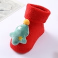 thumbnail image 3 of Christmas Toddler Socks, Baby Girl Boy Cartoon Floor Socks for Kids 0-12 Months, Christmas Tree, 3 of 7