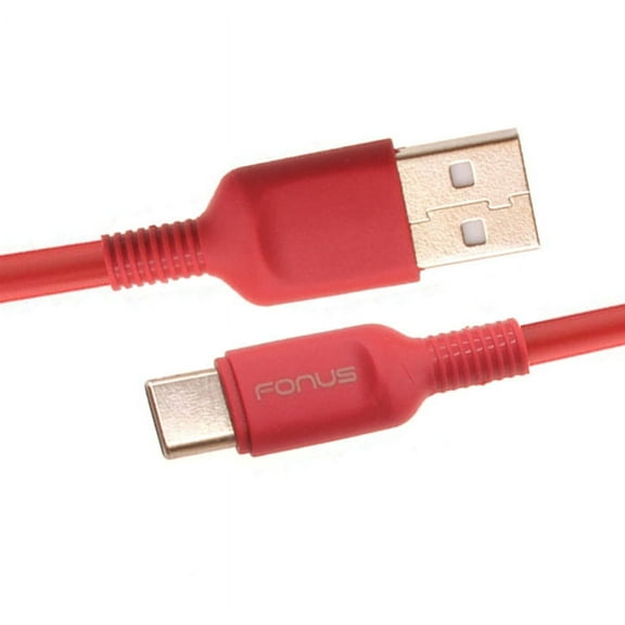 6ft USB-C Cable for Kyocera DuraXV Extreme E4810 Phone - Red Charger Cord Power Wire Type-C Z9G for Kyocera DuraXV Extreme E4810 Model
