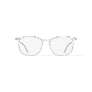 Walmart Men's MV003 Ademote Prescription Eyeglasses with Case, Crystal