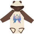 thumbnail image 3 of Inktastic Thyroid Cancer Awareness with Butterfly Ribbon Words Boys or Girls Long Sleeve Baby Bodysuit, 3 of 5
