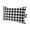 Black, variant on Outdoor Chair Pillow Headrest for Patio Pool Chaise Lounge, Orange Red Checkered Recliner Head Pillow, Farmhouse Buffalo Plaid Waterproof Pillowcases Neck Lumbar Pillows & Insert 11x16x2pcs