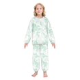 thumbnail image 2 of Fluffy Pajamas Set Fuzzy Winter Warm Pj Sets Pullover Tops and Long Pants Mint Green Rabbits Medium, 2 of 8