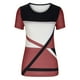 thumbnail image 4 of Moda mujer casual impresión pulóver manga corta camiseta tops blusa OAVQHLG3B Store  lin121212, 4 of 4