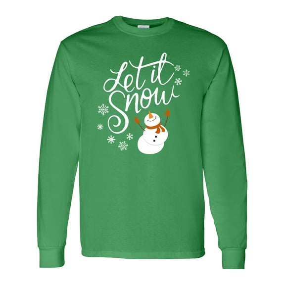 Inktastic Let It Snow Long Sleeve T-Shirt