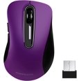 thumbnail image 1 of memzuoix 2.4G Wireless , 1400 DPI  Optical Cordless  with USB Receiver, Portable Computer Mice for Laptop, PC, Desktop, , 5 Buttons, Red, 1 of 9