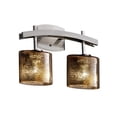 thumbnail image 1 of Justice Design Group FSN-8592-15-WEVE-NCKL Archway 2-Light Bath Bar, 1 of 1