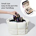 thumbnail image 4 of PhooArto Small Jewellery Box, Bright Skulls Pattern Portable Travel Mini Jewelry Case for Women Leather Ring Organizer, 4 of 5