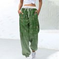 thumbnail image 2 of Birdeem Women Fashion Color Blocked Printed Drawstring Pants, 2 of 5