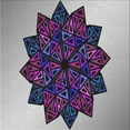 thumbnail image 1 of Ahgly Company Indoor Square Patterned Plum Purple Novelty Area Rugs, 7' Square, 1 of 6