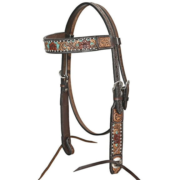 HILASON Western Horse Headstall American Leather Brown