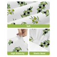thumbnail image 4 of Green Olive Branches Bar Stool Covers Set of 6, Spring Pastoral Leaves Botanical Stretch Washable Bar Chair Covers with Backs, Removable Pub Counter Height Chair Cover for Kitchen Dining Room Cafe, 4 of 7