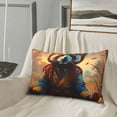 thumbnail image 5 of Picia Prairie Meditating Raccoon Pattern Plush Pillow Case – Soft and Cozy Cushion Cover, Hypoallergenic Throw Pillow Case for Home Decor-16"x24", 5 of 6