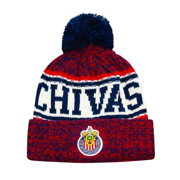 Icon Sports – Kids Official Chivas Knit Winter Warm Pom Beanie for Youth Boys & Girls 1