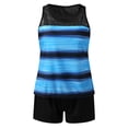 thumbnail image 4 of Kcodviy Swimsuits for Women with Plus Size Push Up Swimsuits for Women Shorts athletic Two Piece Conservative Swimsuits for Women with Shorts Bathing Suits Racerback Tank Lane Swim Suits Tops Swimwe, 4 of 8