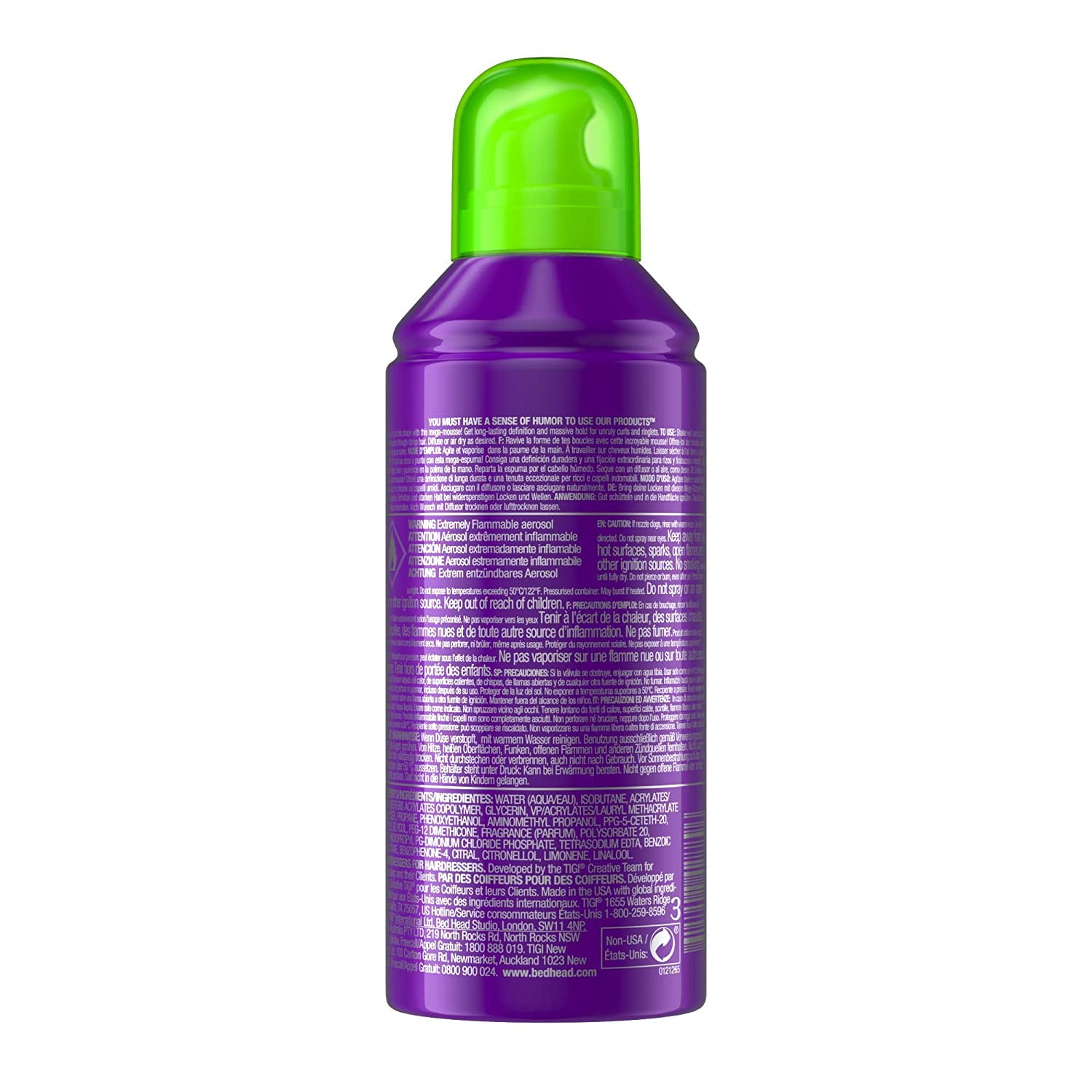 Bed head mousse top for curly hair