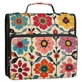 thumbnail image 5 of FORMRS Zipper Binder with Shoulder Strap 2-inch Ring 500 Sheet Capacity File Bag, Colorful Flowers, 5 of 5