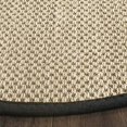 thumbnail image 3 of Safavieh Natural Fiber Collection NF141A Border Sisal Area Rug, 4' x 4' Round, Maize / Black, 3 of 3