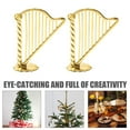 thumbnail image 3 of MLINS 30pcs Mini Harp Instrument Model Miniature Harp Ornaments Small Harp Instrument Christmas Tree Hanging Decor Mini Musical Instrument Ornaments For Holiday Decor, 3 of 7