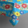thumbnail image 4 of Pioneer Flower Floral Print Pattern Rectangle Tablecloth 60"x120", Waterproof Polyester Table Cloth, Wipeable Spillproof for Dining Camping Indoor Outdoor, 4 of 6
