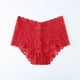 thumbnail image 2 of Gibobby Panty sexy Ajuste Ropa interior calada Sexy encaje para mujer, cintura trasera encaje, cintura media alta, hueco, transpirable, cinturón ensanchado, bragas （Rojo， L), 2 of 4