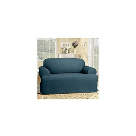 Sure Fit Cotton Duck Sofa T Cushion Slipcover Walmart Com Sure Fit Cotton Duck T Cushion Sofa Slipcover