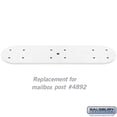 thumbnail image 2 of Kit de Brazo para Buzón Salsbury 4898WHT Aluminio Blanco, 2 of 4