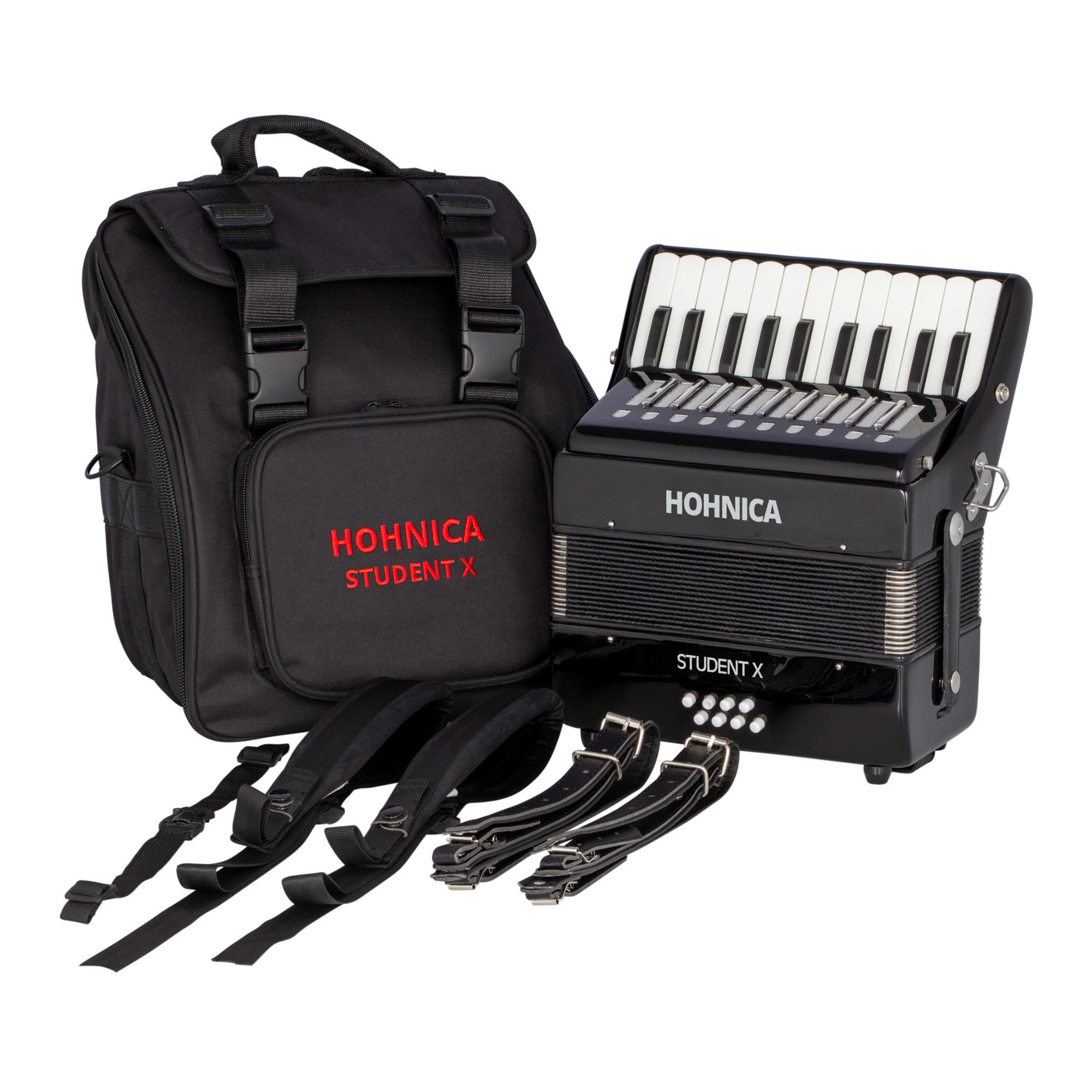 Hohner Student X 8-Bass Piano Accordion Black
