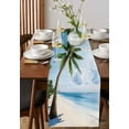 thumbnail image 2 of Beach Palm Tree Table Runner Ocean Coastal Sky Nature Scenery Tablerunners 13 x 120 Inch, Table Decorations Tabletop Scarf for Summer Gathering Holiday Farmhouse Kitchen Dining Decor, 2 of 6
